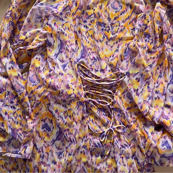 Savage x Fenty Colorful Mesh Duster Robe - Picture 7 of 12